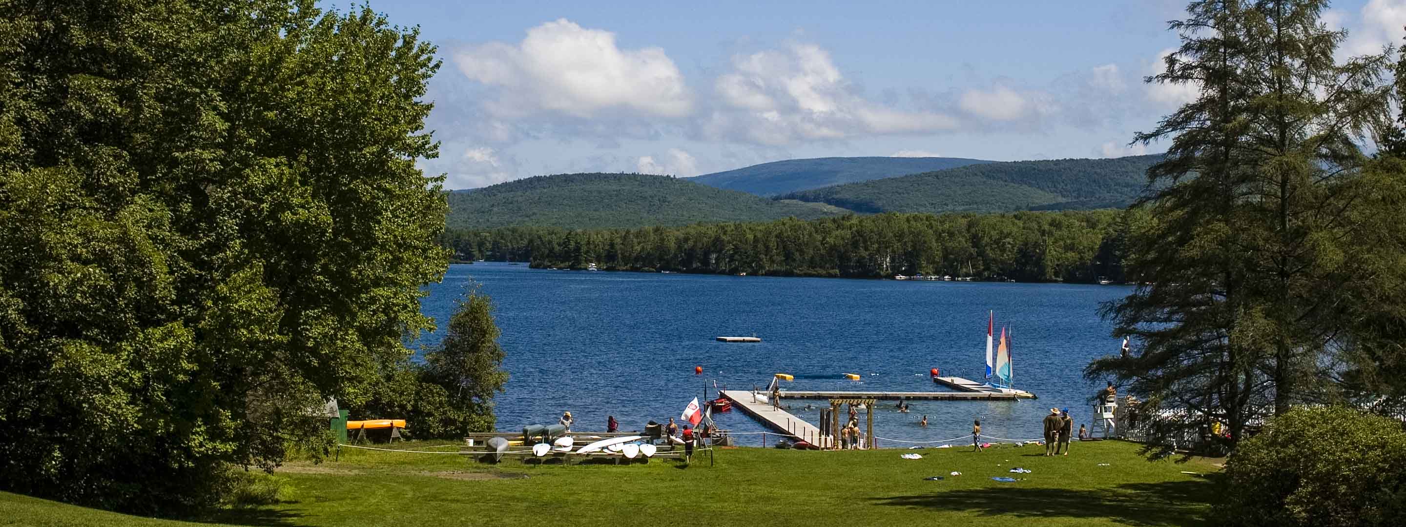 panoramic view of lake